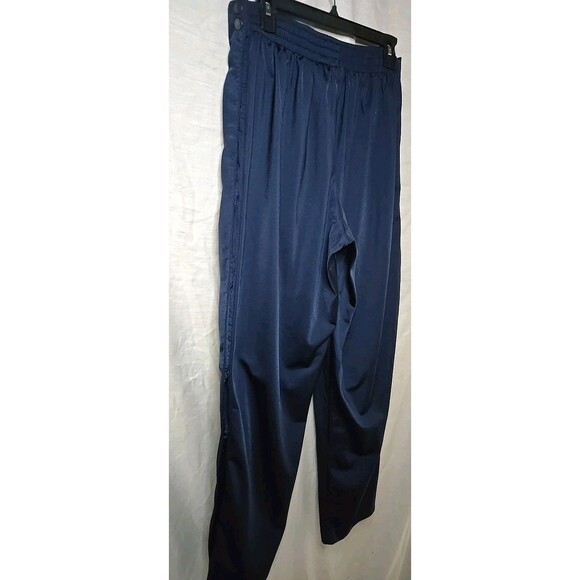 Nike Track Sweatpants Side Buttons, Men's Sz Medium Blue Y2K Vtg - Picture 6 of 9